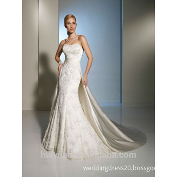 New backless detachalbel train very sexy wedding dresses